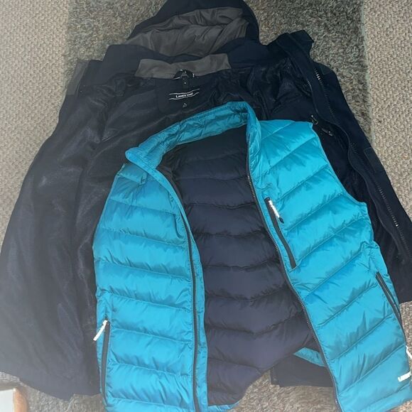 MEN’S SIZE LARGE LANDS’ END CONVERTIBLE WATER/WINDPROOF SQUALL COAT W/DOWN VEST - Picture 15 of 15